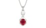 Sterling Silver Ruby Pendant Rare Quality (P6)