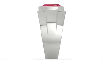 Sterling Silver Ruby Ring Fine Quality (R1)