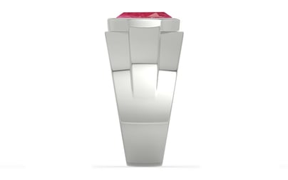 Sterling Silver Ruby Ring Fine Quality (R1)