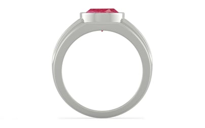 Sterling Silver Ruby Ring Fine Quality (R1)