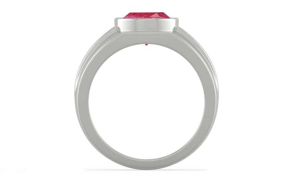 Sterling Silver Ruby Ring Fine Quality (R1)