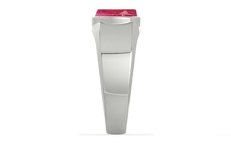 Sterling Silver Ruby Ring Fine Quality (R10)