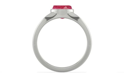 Sterling Silver Ruby Ring Fine Quality (R10)