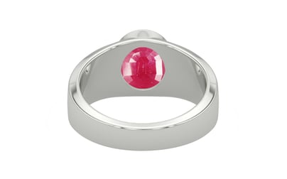 Sterling Silver Ruby Ring Fine Quality (R10)
