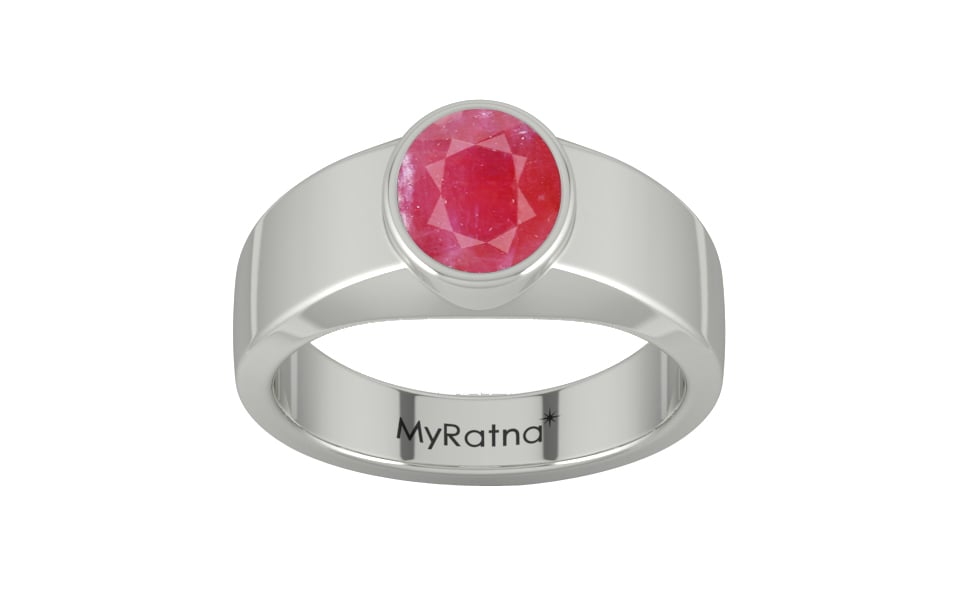 Sterling Silver Ruby Ring Fine Quality (R10)