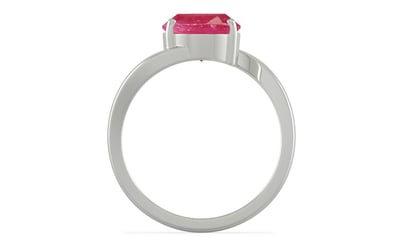 Sterling Silver Ruby Ring Fine Quality (R2)