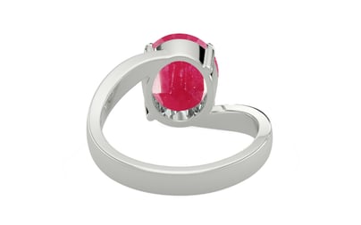 Sterling Silver Ruby Ring Fine Quality (R2)