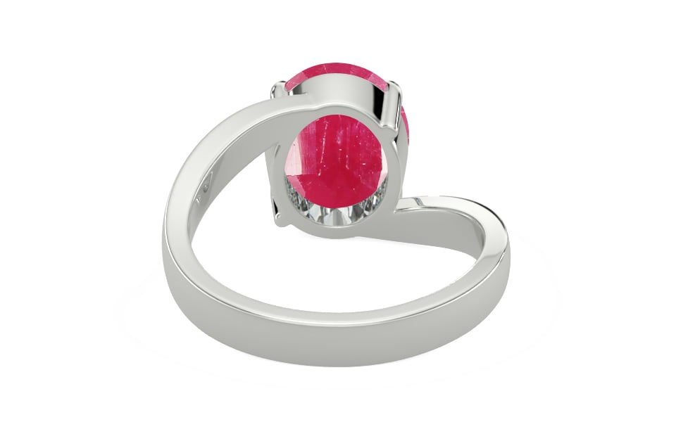 Sterling Silver Ruby Ring Fine Quality (R2)