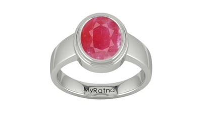 Sterling Silver Ruby Ring Fine Quality (R3)