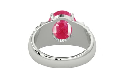 Sterling Silver Ruby Ring Fine Quality (R4)