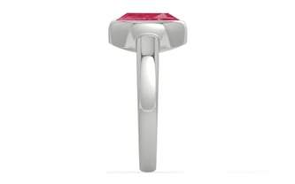 Sterling Silver Ruby Ring Fine Quality (R6)