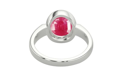 Sterling Silver Ruby Ring Fine Quality (R6)