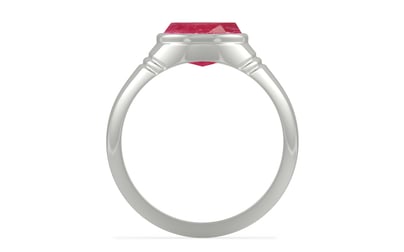 Sterling Silver Ruby Ring Fine Quality (R7)