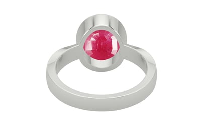 Sterling Silver Ruby Ring Fine Quality (R9)