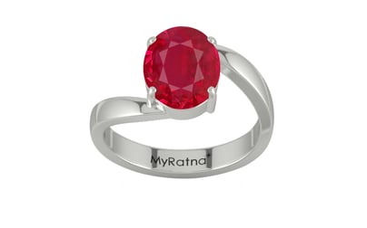 Sterling Silver Ruby Ring Limited Quality (R2)