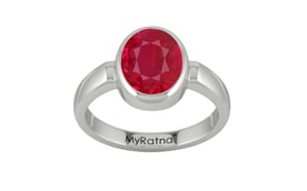 Sterling Silver Ruby Ring Limited Quality (R6)
