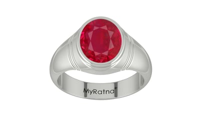 Sterling Silver Ruby Ring Limited Quality (R7)