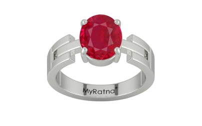 Sterling Silver Ruby Ring Limited Quality (R8)