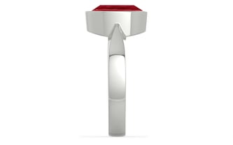 Sterling Silver Ruby Ring Limited Quality (R9)