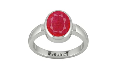 Sterling Silver Ruby Ring Prime Quality (R6)