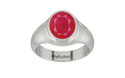 Sterling Silver Ruby Ring Prime Quality (R7)