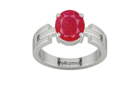 Sterling Silver Ruby Ring Prime Quality (R8)