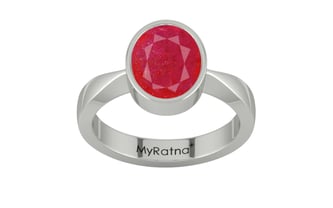 Sterling Silver Ruby Ring Prime Quality (R9)