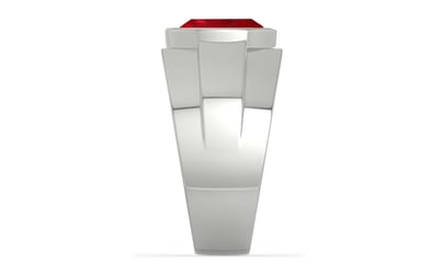 Sterling Silver Ruby Ring Rare Quality (R1)