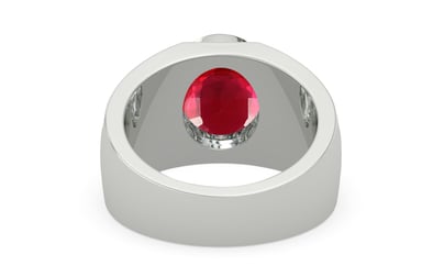 Sterling Silver Ruby Ring Rare Quality (R1)