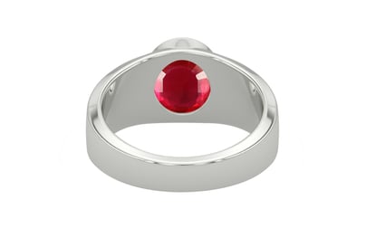 Sterling Silver Ruby Ring Rare Quality (R10)