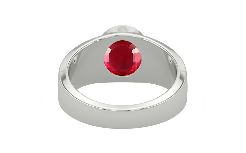 Sterling Silver Ruby Ring Rare Quality (R10)
