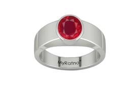 Sterling Silver Ruby Ring Rare Quality (R10)