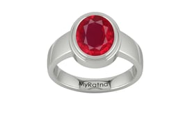 Sterling Silver Ruby Ring Rare Quality (R3)