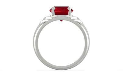 Sterling Silver Ruby Ring Rare Quality (R4)