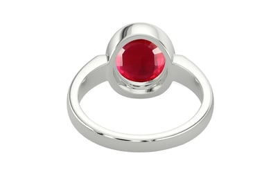 Sterling Silver Ruby Ring Rare Quality (R6)