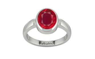 Sterling Silver Ruby Ring Rare Quality (R6)