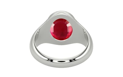 Sterling Silver Ruby Ring Rare Quality (R7)