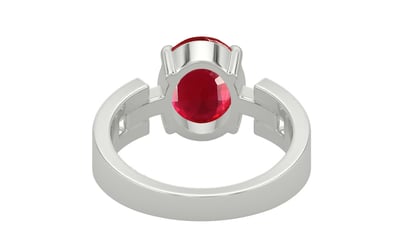 Sterling Silver Ruby Ring Rare Quality (R8)