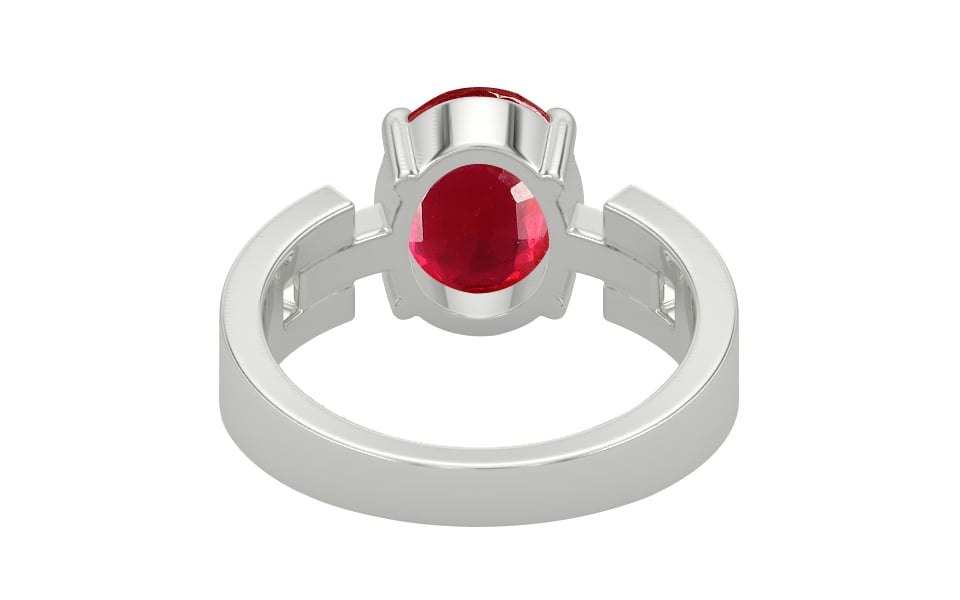 Sterling Silver Ruby Ring Rare Quality (R8)