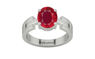 Sterling Silver Ruby Ring Rare Quality (R8)