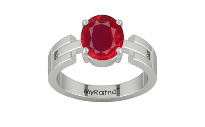 Sterling Silver Ruby Ring Rare Quality (R8)