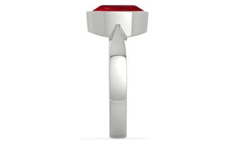 Sterling Silver Ruby Ring Rare Quality (R9)