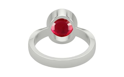 Sterling Silver Ruby Ring Rare Quality (R9)