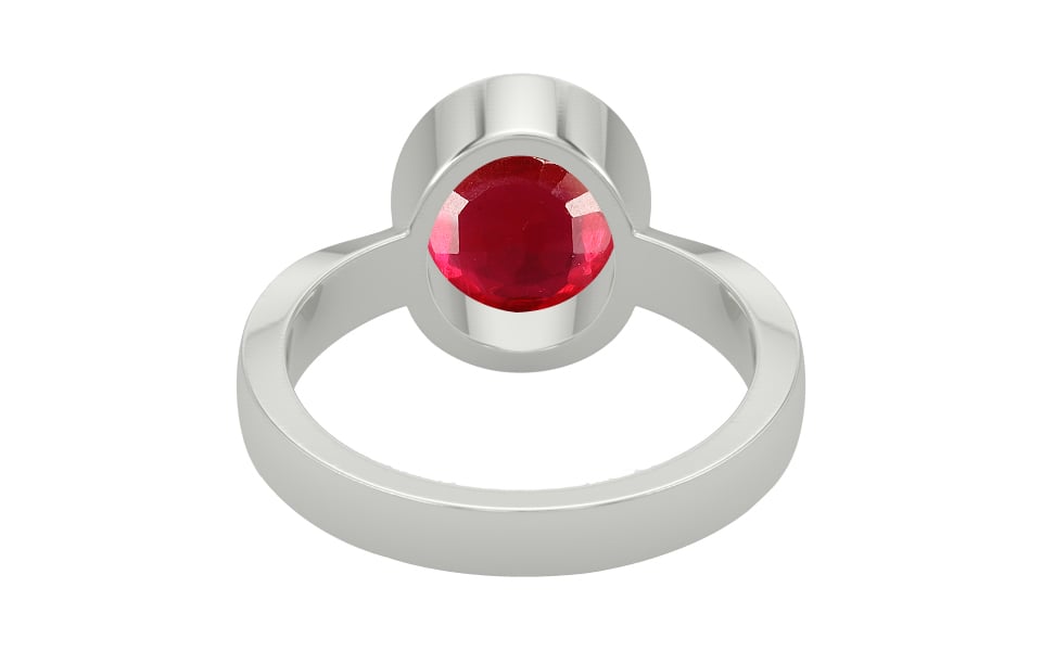 Sterling Silver Ruby Ring Rare Quality (R9)