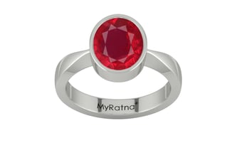 Sterling Silver Ruby Ring Rare Quality (R9)