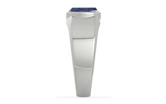 Sterling Silver Thailand Blue Sapphire Ring Fine Quality (R10)