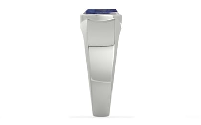 Sterling Silver Thailand Blue Sapphire Ring Fine Quality (R10)