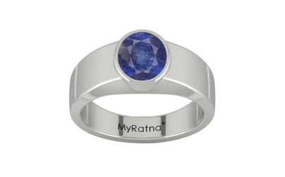 Sterling Silver Thailand Blue Sapphire Ring Fine Quality (R10)