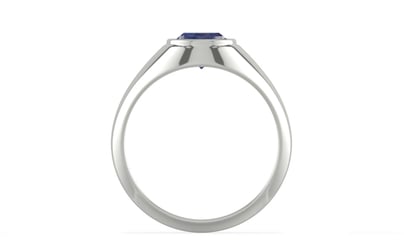 Sterling Silver Thailand Blue Sapphire Ring Fine Quality (R12)