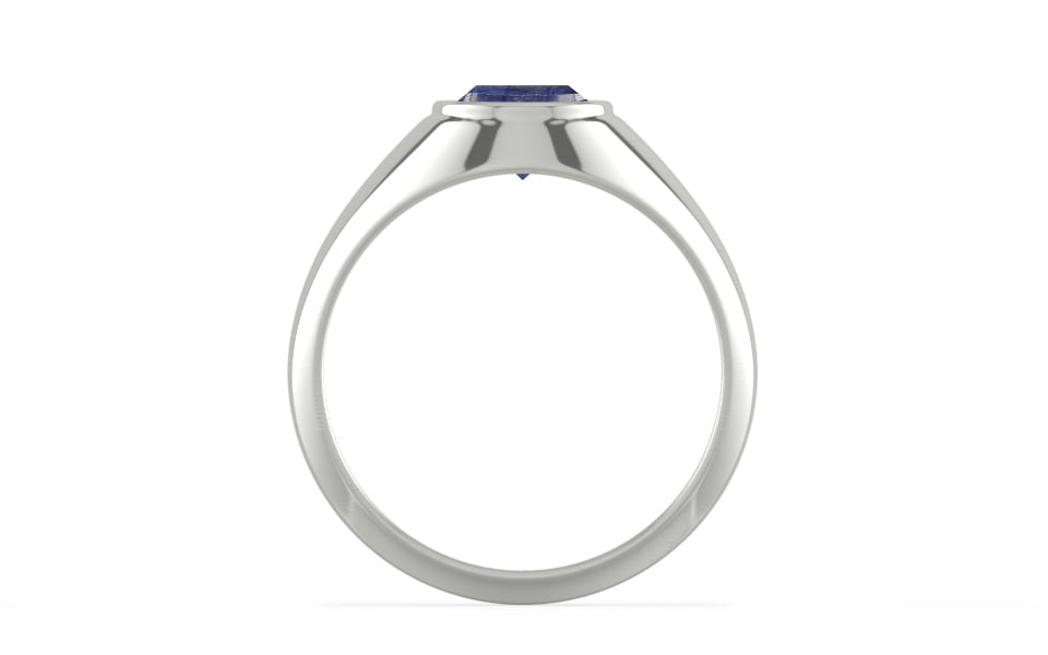 Sterling Silver Thailand Blue Sapphire Ring Fine Quality (R12)
